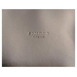 LR - Simone Firenze Handmade Leather Tote - Black with Tan Handles