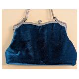 LR - Vendula London Velvet Christmas Handbag - Embroidered Stockings