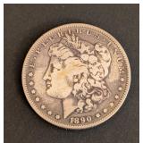 K - Morgan Silver Dollar - 1890-S San Francisco Mint