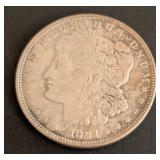 K - 1921-D Morgan Silver Dollar