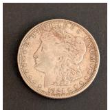 K - Morgan Silver Dollar 1921-D Denver Mint - One Dollar
