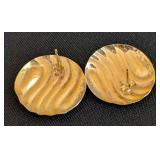 K - 14K Yellow Gold Earrings