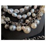 K - Assorted Pearl Fashion Jewelry - Faux & Cultured Pearl Earrings, Necklaces & Bracelets