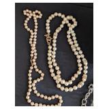 K - Assorted Pearl Fashion Jewelry - Faux & Cultured Pearl Earrings, Necklaces & Bracelets