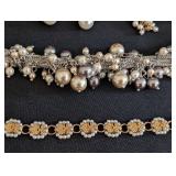 K - Assorted Pearl Fashion Jewelry - Faux & Cultured Pearl Earrings, Necklaces & Bracelets
