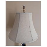 LR - Table Lamp - Black Pedestal with Gold Accents