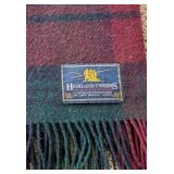 LR - Highland Tweeds Wool Throw Blanket Plaid - Made in UK