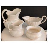 K - Lenox White Porcelain Serving Dishes - Assorted Set with Cake Plate (10.5 in diameter)