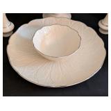 K - Lenox White Porcelain Serving Dishes - Assorted Set with Cake Plate (10.5 in diameter)