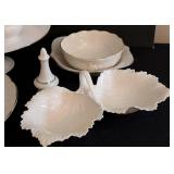 K - Lenox White Porcelain Serving Dishes - Assorted Set with Cake Plate (10.5 in diameter)