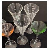 LR - Assorted Cordial Glasses & pitchers