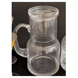LR - Assorted Cordial Glasses & pitchers