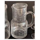 LR - Assorted Cordial Glasses & pitchers