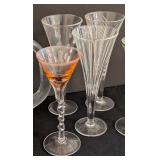 LR - Assorted Cordial Glasses & pitchers