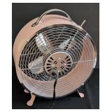 LR - Nautica Home Pink Vintage Fan - 11" High x 10" Diameter
