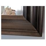B2 - Dark Wood Wall Mirror
