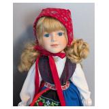 B1 - Scan-dolls Porcelain Scandinavian Dolls - 15 inches Tall (Lot of 2)