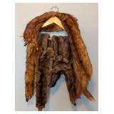 B2 - Vintage Mink Stoles Pair