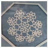 B2 - Pair of Framed Crochet Doilies