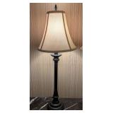 UL - Pair of Black Table Lamps - 30" Tall (Lot of 2)