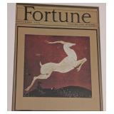 LR - Fortune Magazine Cover Print Pair - Framed 17 x 21