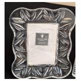 LR - Mikasa Small Crystal Frame & Waterford Attendant