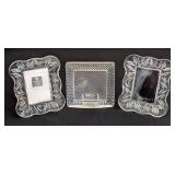 LR - Mikasa Small Crystal Frame & Waterford Attendant