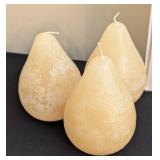 LR - Chesapeake Bay Candle Unscented Taper Candles & Crystal Glass Candle Holders Set