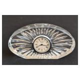LR - Waterford Crystal Clock - Quartz Movement, Desk Display