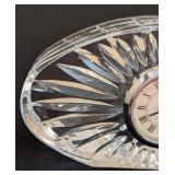 LR - Waterford Crystal Clock - Quartz Movement, Desk Display