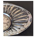 LR - Waterford Crystal Clock - Quartz Movement, Desk Display