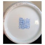 LR - Chinese Porcelain Vase with Pink Peony Blossoms and Birds