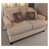 LR - Rowe Furniture Loveseat - Beige Upholstery