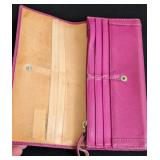 LR - Coach Soho Buckle Leather Wallet - Pink, 8 x 4 in