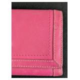 LR - Coach Soho Buckle Leather Wallet - Pink, 8 x 4 in