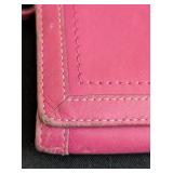 LR - Coach Soho Buckle Leather Wallet - Pink, 8 x 4 in