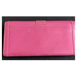 LR - Coach Soho Buckle Leather Wallet - Pink, 8 x 4 in