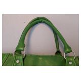 B2 - Barneys New York Green Leather Tote