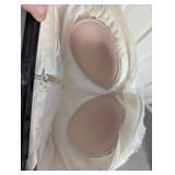 Vera Wang Strapless Wedding Dress - Size 8, Ivory Layered Tulle/Organza Gown