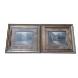 Pair of Framed Garden Prints
