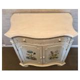 Painted Floral Dresser