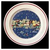 SR - Oneida Holiday Harbor Set - 6 Dinner Plates, 6 Salad Plates, 2 Bowls, 4 Mugs, Sugar Bowl & Creamer
