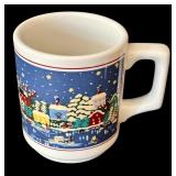 SR - Oneida Holiday Harbor Set - 6 Dinner Plates, 6 Salad Plates, 2 Bowls, 4 Mugs, Sugar Bowl & Creamer