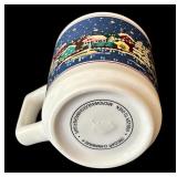 SR - Oneida Holiday Harbor Set - 6 Dinner Plates, 6 Salad Plates, 2 Bowls, 4 Mugs, Sugar Bowl & Creamer