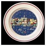 SR - Oneida Holiday Harbor Set - 6 Dinner Plates, 6 Salad Plates, 2 Bowls, 4 Mugs, Sugar Bowl & Creamer