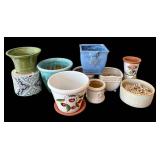 SR - Assorted Ceramic Planters - 10-Piece Set