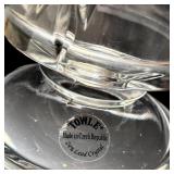 SR - Four Vintage Decorative Vases including a Towle 24% Lead Crystal Vase, Princess House Fantasia Vase and More