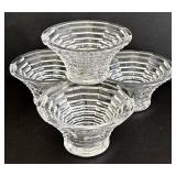 SR - Crystal Glass Bowls Set With Beehive Honey Jar