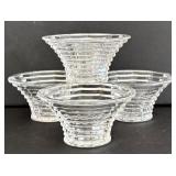 SR - Crystal Glass Bowls Set With Beehive Honey Jar