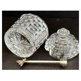 SR - Crystal Glass Bowls Set With Beehive Honey Jar